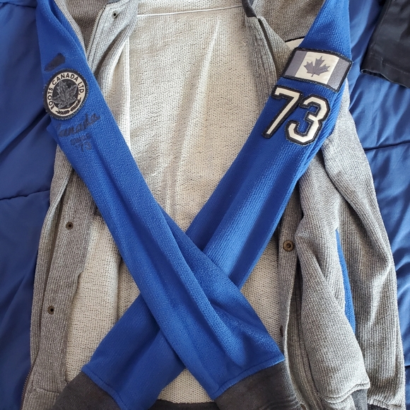 Men's Roots Canada Varsity Cardigan - Picture 2 of 6